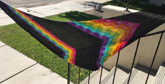 Rainbow shawl