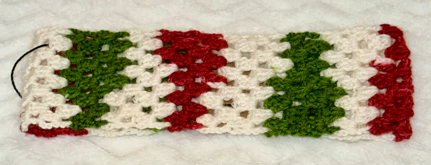 Hand-Crocheted Granny Stitch Headband – Adult Size - Wool/nylon blend