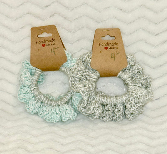 Handmade Crocheted Cotton Scrunchy