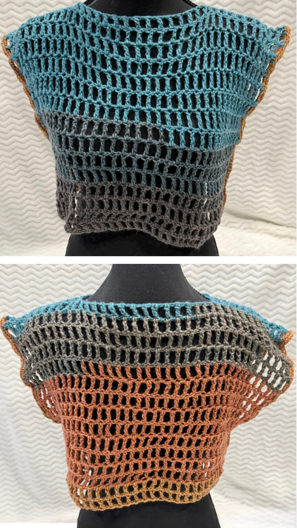 ☀️ Crocheted Mesh Crop Top