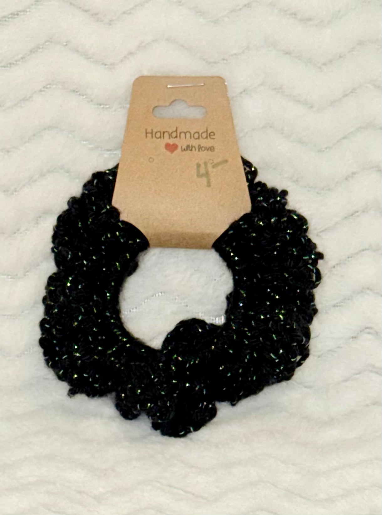 Handmade Crocheted Cotton Scrunchy