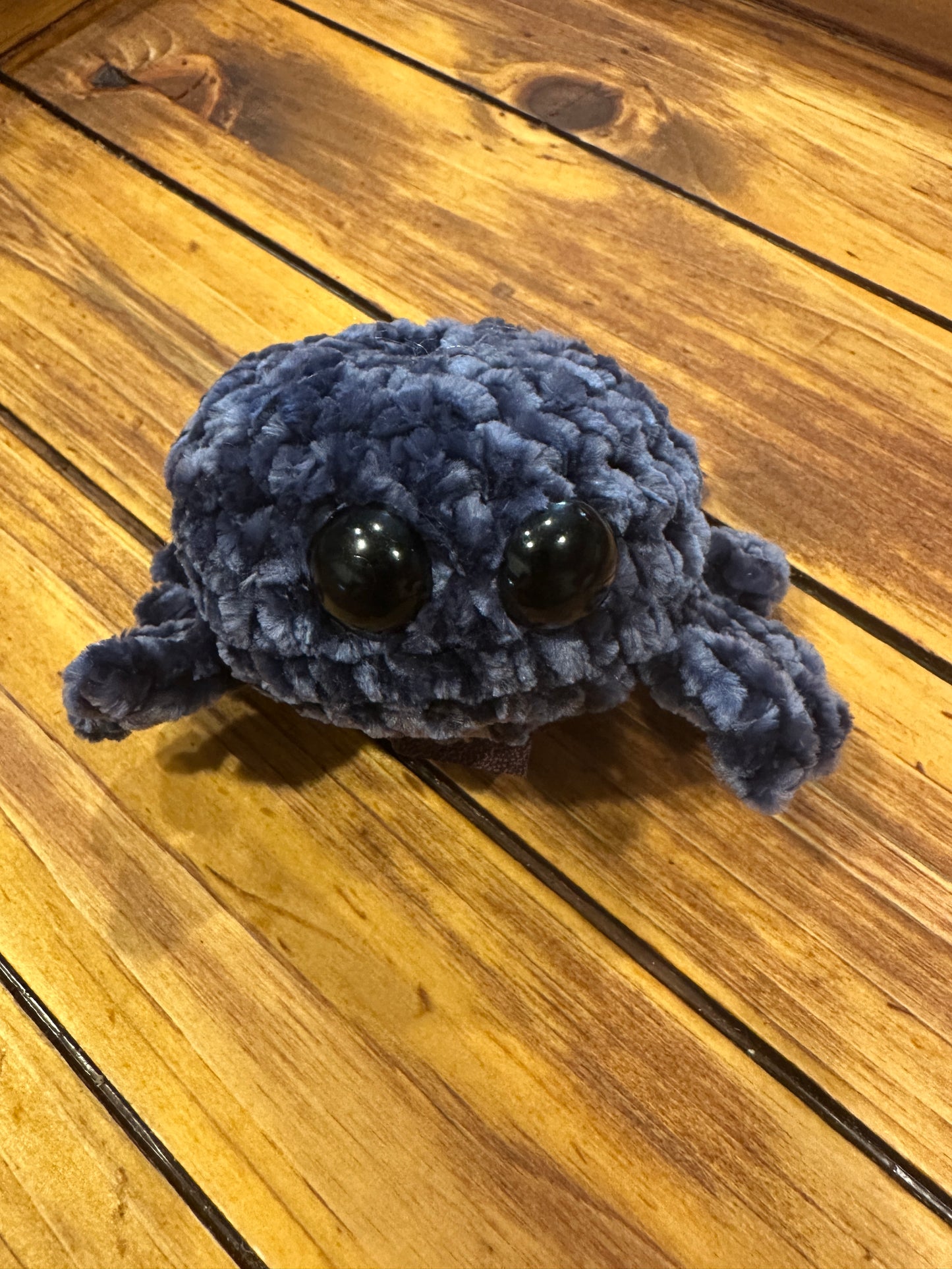 Crocheted Velvet Spider Toy