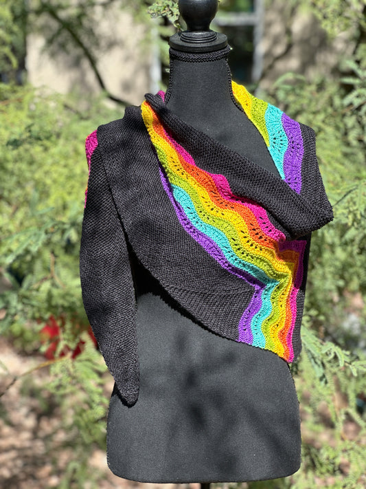 Rainbow shawl