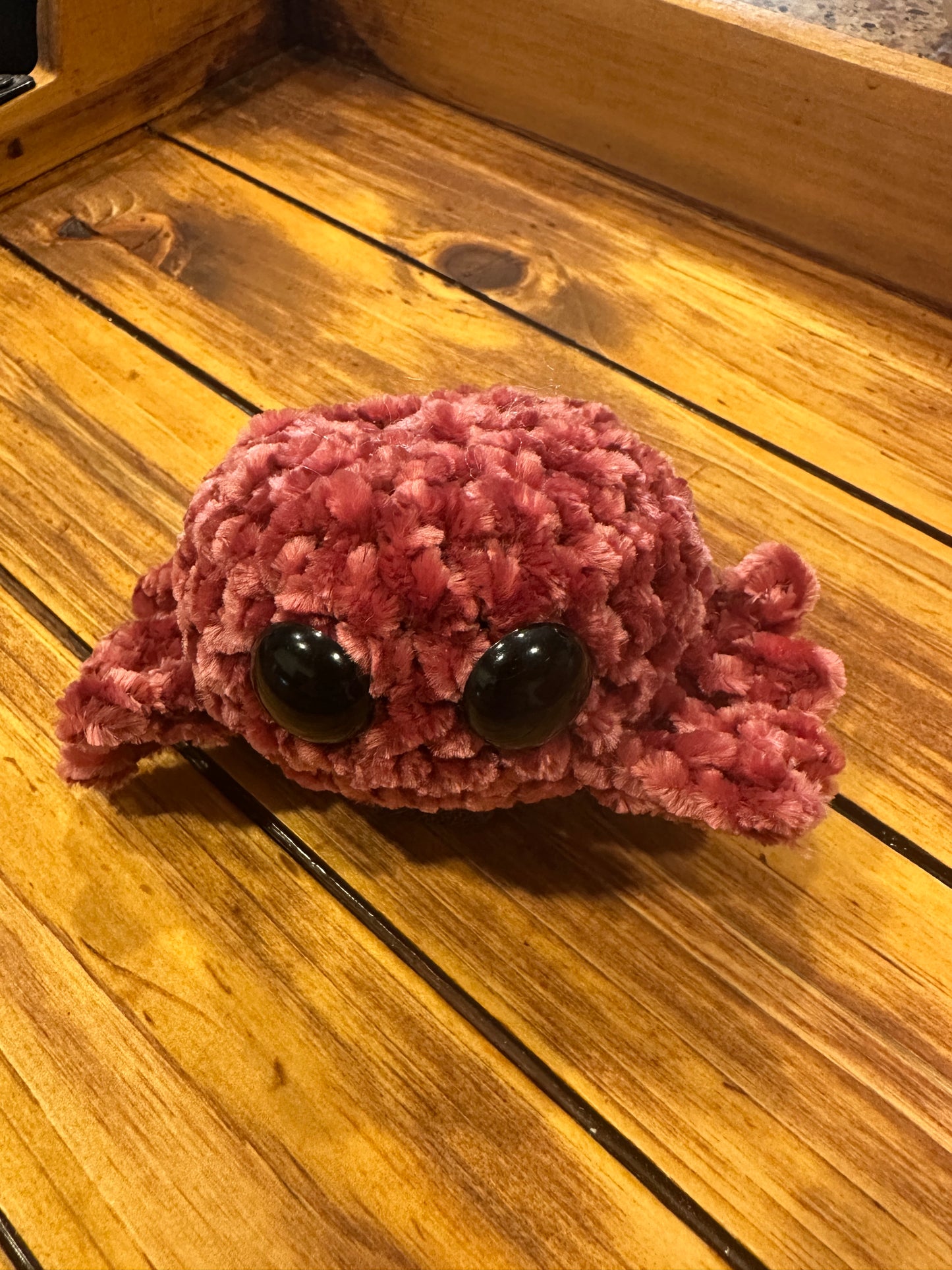 Crocheted Velvet Spider Toy
