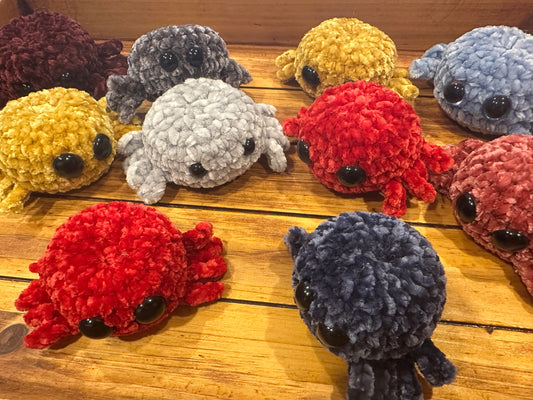 Crocheted Velvet Spider Toy
