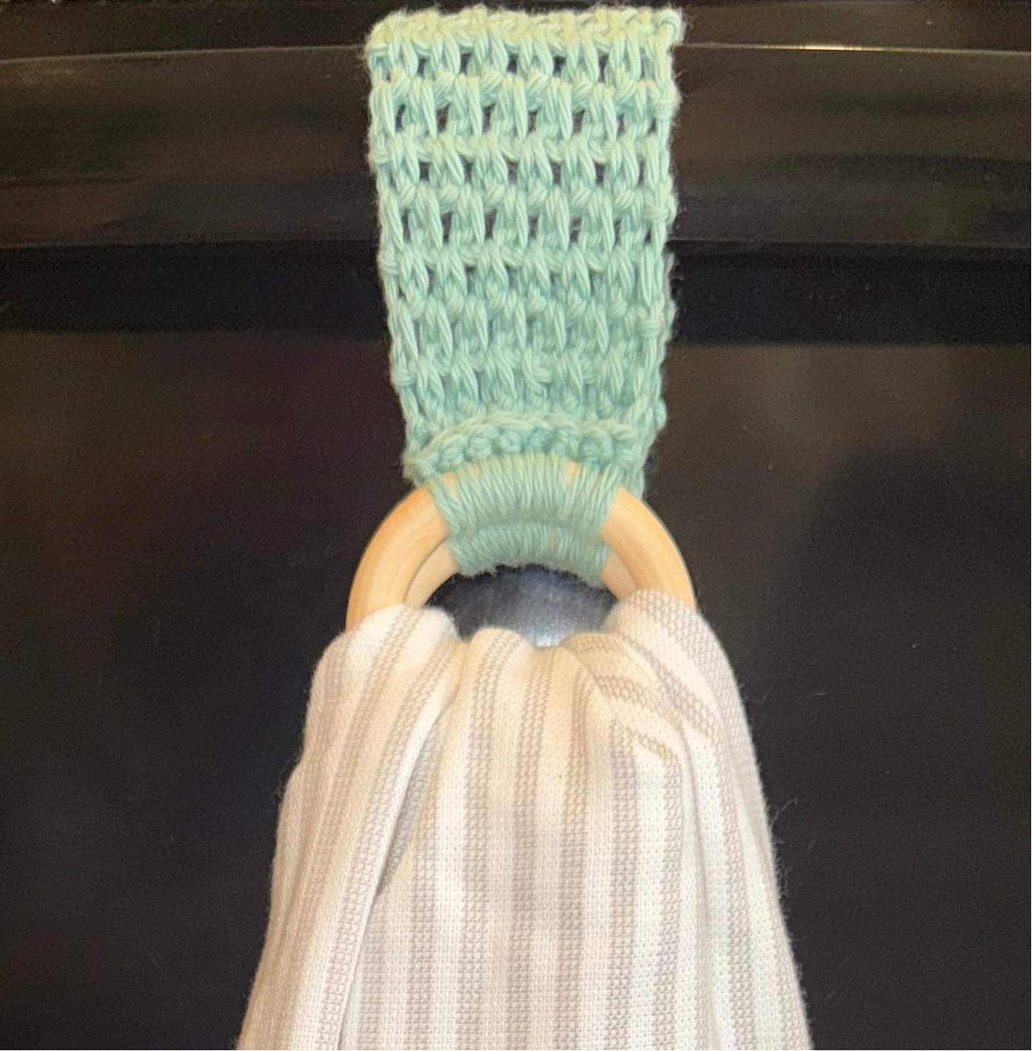 Rustic Rings Towel Hanger Set