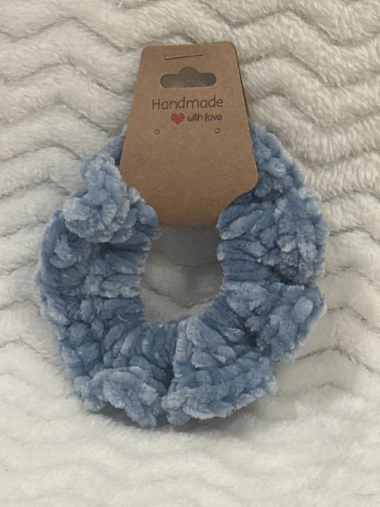 Handmade Crocheted Velvet Scrunchy