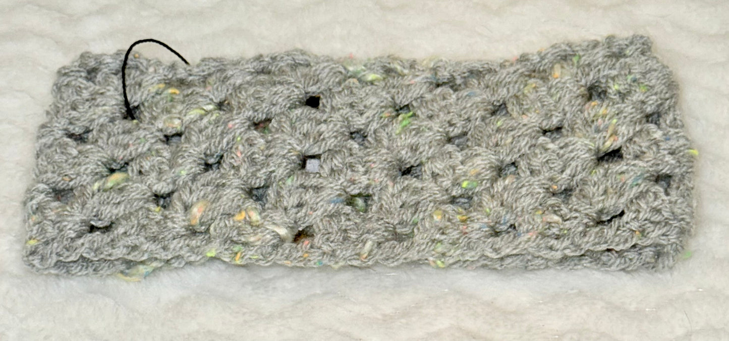 Hand crocheted Granny stitch Headband- Adult size - Acrylic