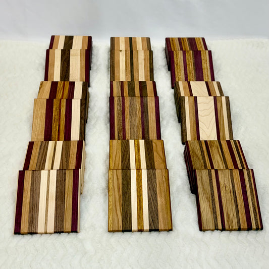 Hardwood Coaster Set