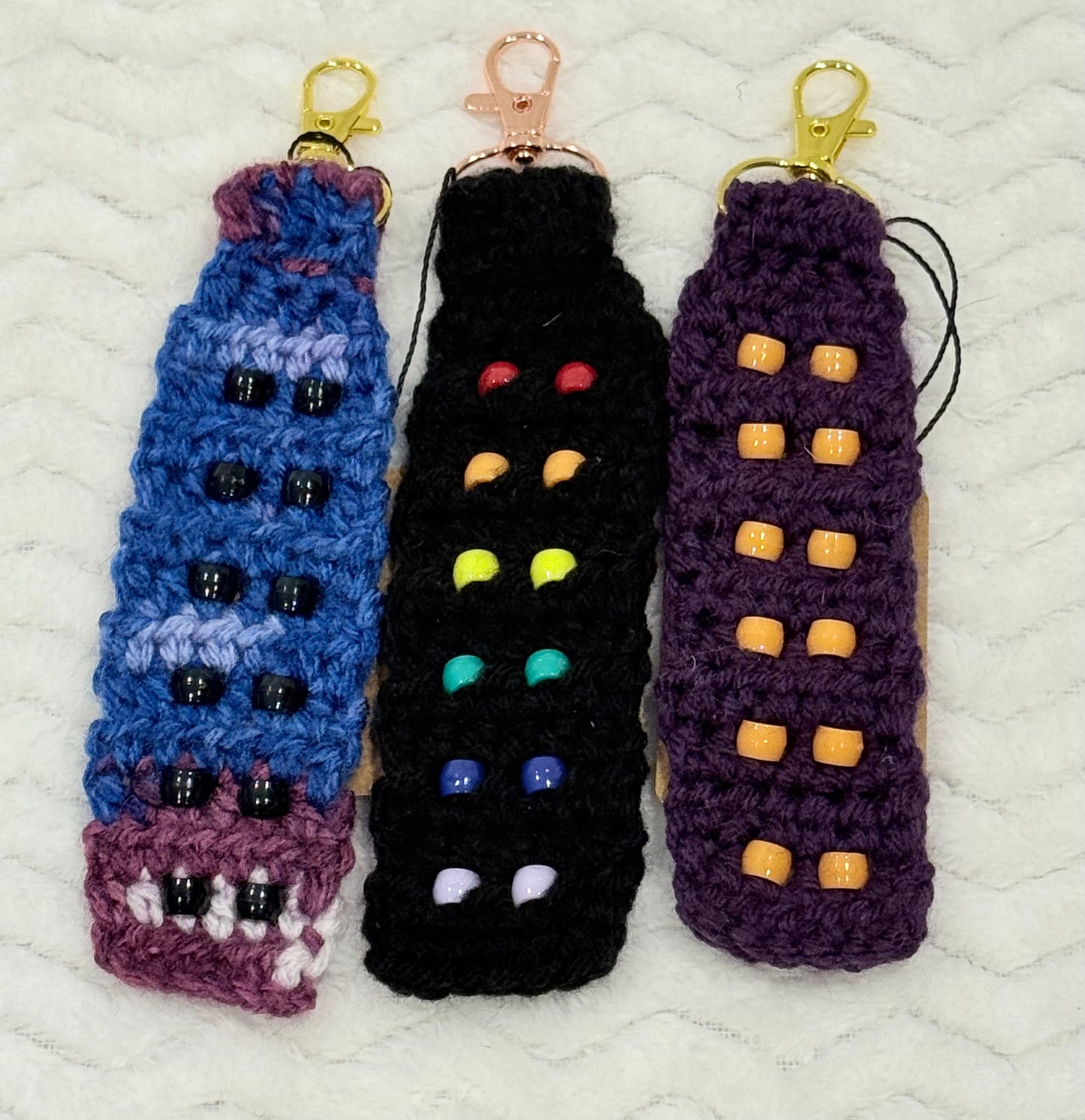 Crochet Bead Fidget Keychain (12 bead)