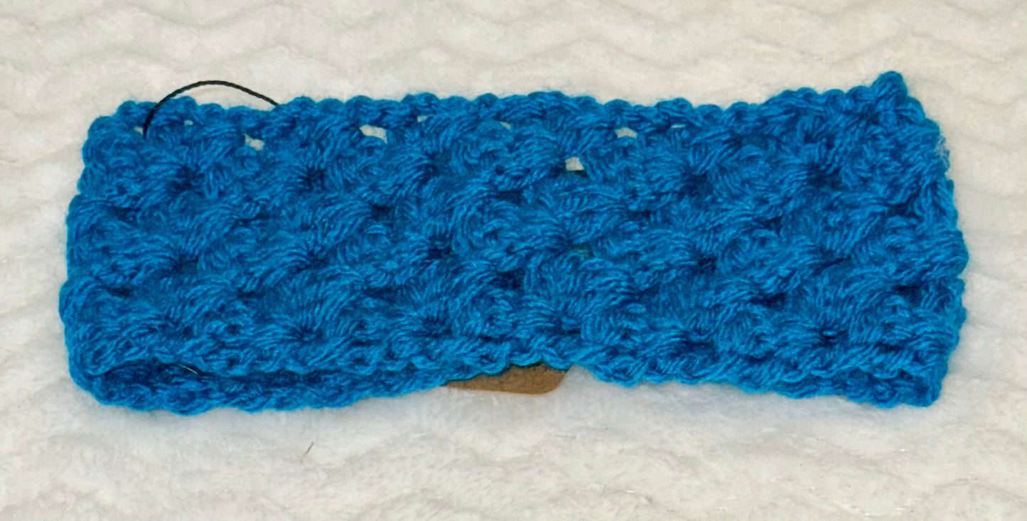 Hand crocheted Granny stitch Headband- Adult size - Acrylic