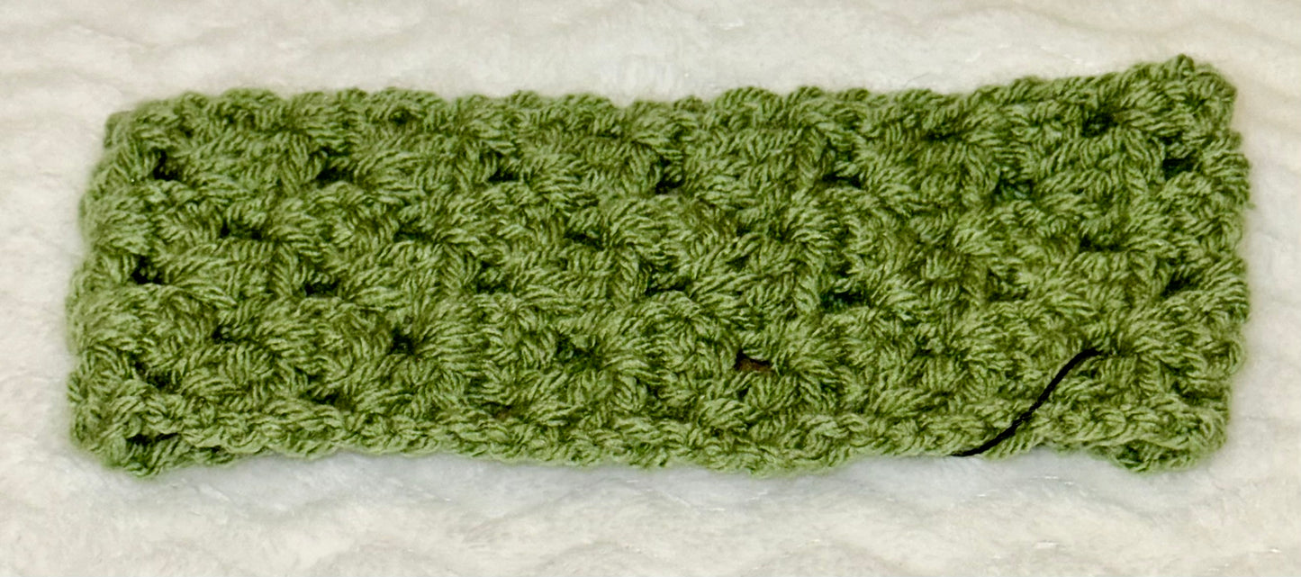 Hand crocheted Granny stitch Headband- Adult size - Acrylic