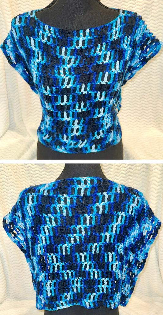 ☀️ Crocheted Mesh Crop Top