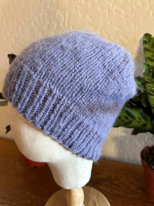 Hand-Knit Alpaca Blend Hat-Adult